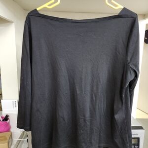 Talbots Women's Black Top